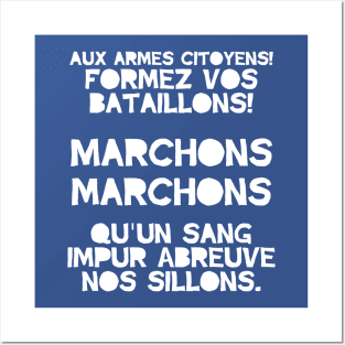 France Football - La Marseillaise (French Anthem) Posters and Art